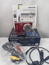 Panasonic Lumix TZ-10 12.1MP Compact Camera GPS Boxed Red Mint Tested