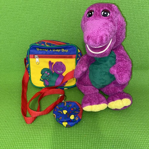 Vtg barney vinyl child purse - vtg,