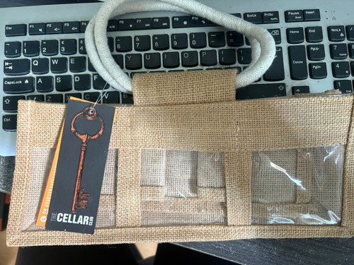 Bottle bag bnwt hessian - hessian, 3