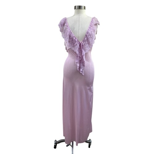 Vintage lavender lace slip - lavender,
