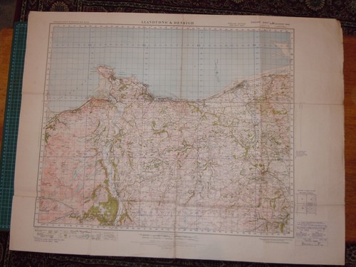 Ordnance survey map - survey, landudno