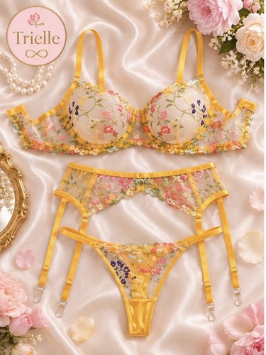 Golden yellow floral - yellow,