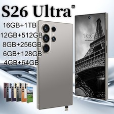 New S26 Ultra 5G Smartphone 7.3" Factory Unlocked Android Cellphones Dual SIM