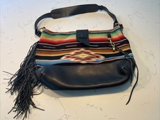 Ralph Lauren Aztec Rug Navajo Hobo Red Black Shoulder Bag