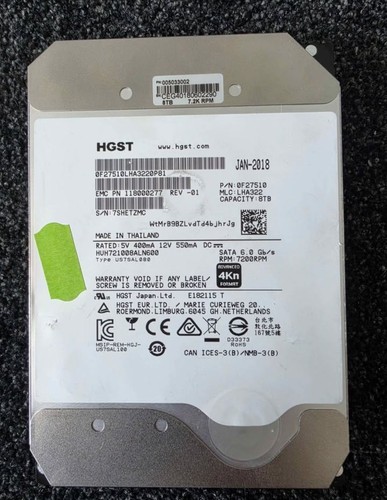 Dell emc huh721008aln600 8tb - dell,