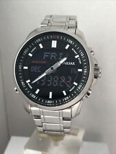 Pulsar Men’s  Chrono Analogue /Digital Stainless Steel Bracelet Watch PZ4021X1