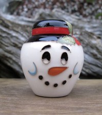 Moorcroft JOLLY SNOWMAN Miniature Ginger Jar 769/2  Retail Price £136 Christmas