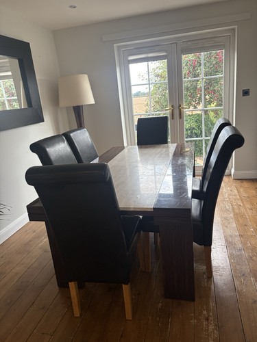 Dinning table and chairs - table,