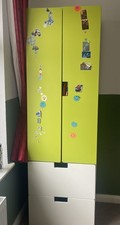 IKEA STUVA green and white children’s wardrobe