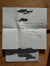 Sir David Attenborough. A Unique Handwritten Hand Signed Letter And Envelope.