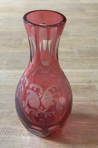 Vintage bohemian crystal glass - vintage,