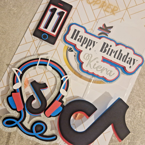 Personalised birthday cake - personalised, 3d