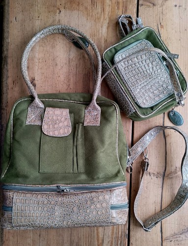 Moira hand bag set green - hand,