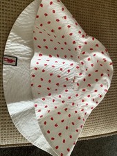 Ladies Flowery Cotton Hat - lovely style, brand unknown but good quality