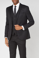 Black 2 Piece Suit 100% Wool