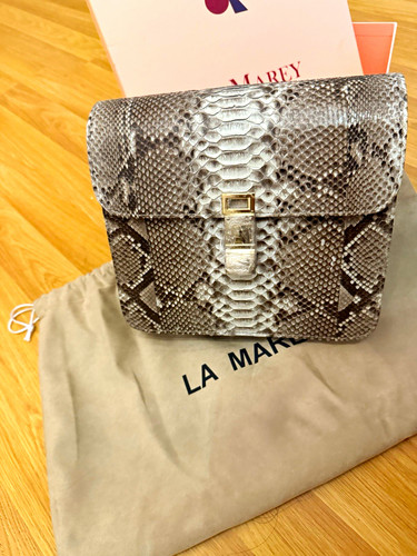 Marey python leather bag - python,