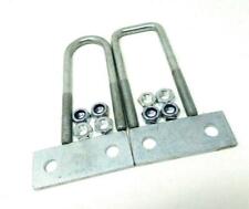 M12 Zinc Trailer Spring U Bolts, Square & Round Horsebox,Livestock, Plant Nyloc