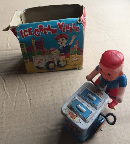 Vintage tinplate clockwork ice - clockwork,