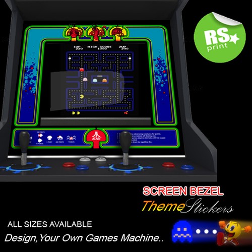 Arcade bezel stickers artwork - stickers,