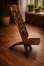 Hand Carved Elephant Chair