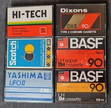 Used blank cassette tapes - 6x,