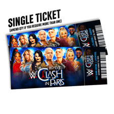 WWE Road To Clash In Paris Mock Ticket | Personalized Gift Reveal Souvenir