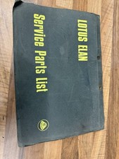 Lotus Elan Service Parts List