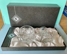 Edinburgh Crystal Milk Jug & Sugar Bowl unused in box