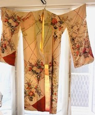 Vintage Antique Japanese Silk