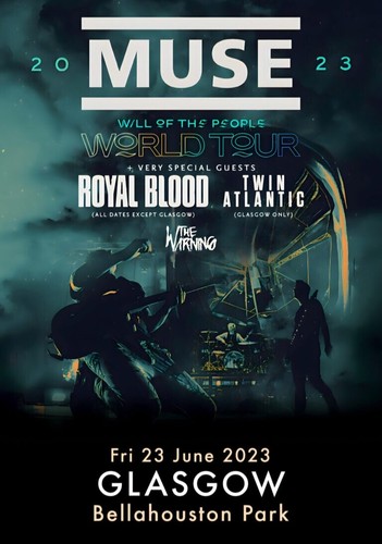 Muse glasgow tour 2023 a3 - uk,