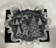 Frosted Fluted Crystal Glass