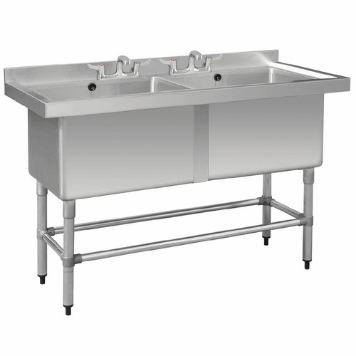 Vogue double deep pot sink - double,