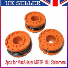 3pcs/pack Spool & Line For Mac Allister MGTP18Li Grass Trimmer/Strimmer