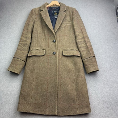 Joules coat green tweed - 10,