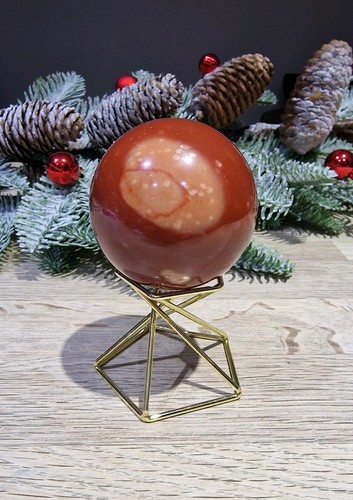 Red jasper crystal sphere - jasper,