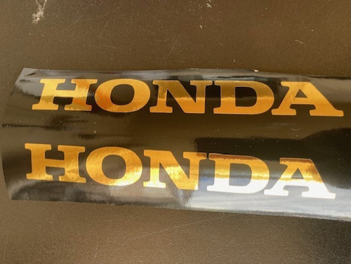 Honda decals gold - honda, x2