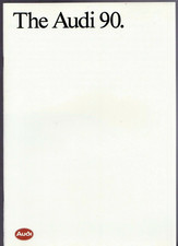 Audi 90 1990-1991 UK Market Sales Brochure 2.3E, SE, 20v, Quattro, Sport