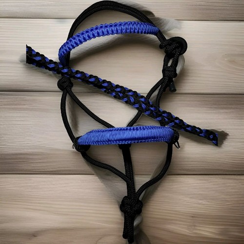 Handwoven royal blue black - royal, blue/black