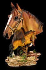 Large Horse Bust with Jumping