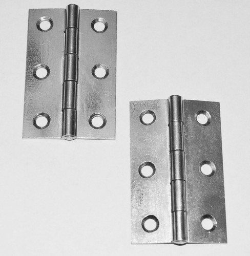 Zinc plated butt - , 3"