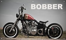 Yamaha Bobber 3'X5' VINYL BANNER GARAGE MAN CAVE SIGN OLD SCHOOL MOTORCYCLE BIKE