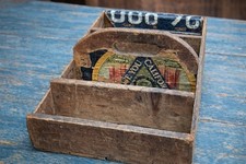 Vtg handmade wood Divided