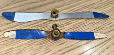 MECCANO LARGE AND SMALL PROPELLER BLADES AS SHOWN BOTH STAMPED MECCANO
