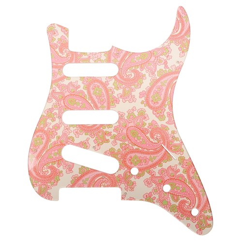 Pearl gold backed pink paisley - gold,