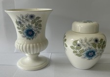Wedgwood Clementine urn-shaped Vase and Ginger Jar