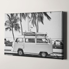 Retro camper van - vw, volkswagen