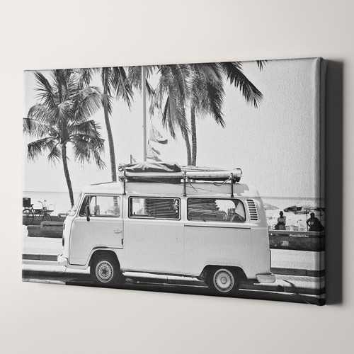 Retro camper van volkswagen - camper,