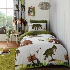 PREHISTORIC DINO Duvet Cover With PillowCase/ Sheet/ Curtains Boys Kids Bedding