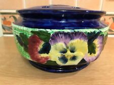  Ringtons Maling Ware - Pansy Design - Rose Bowl With Insert