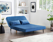 2 Seater Sofa Bed Blue Green